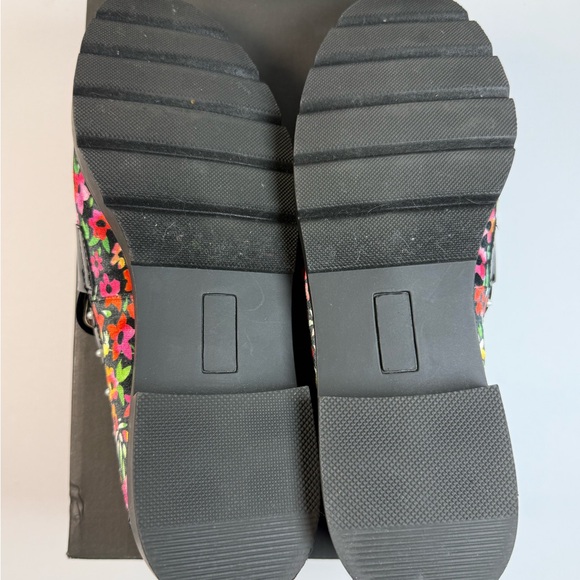 Betsey Johnson Black Floral Loafers - Picture 5 of 8